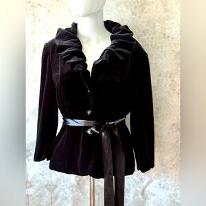 Waist jacket in velvet
